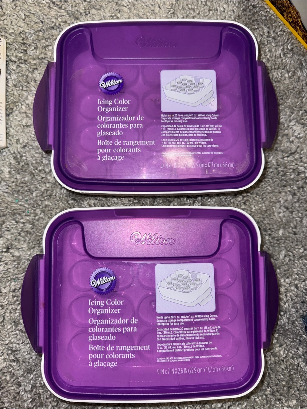 Wilton Purple Icing Color Organizer Twin Pack